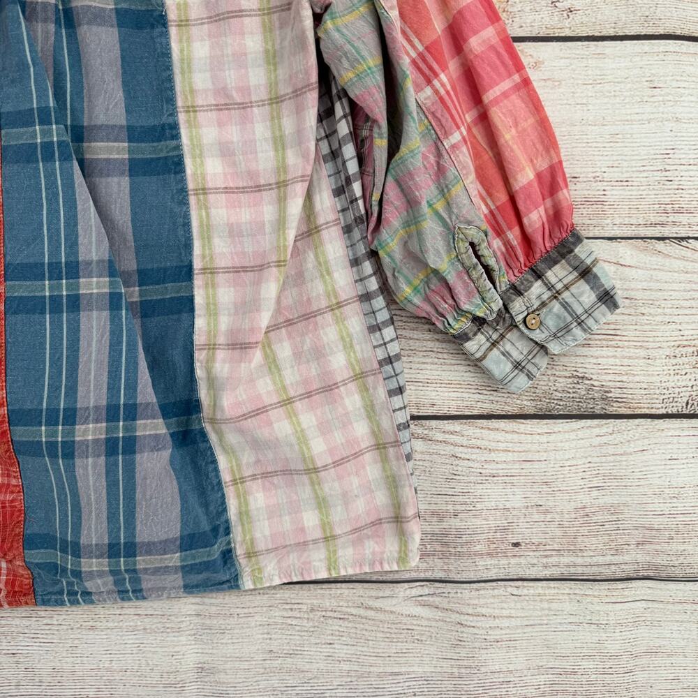 Sacred Threads Patchwork Pleated Blouse Womens La… - image 8